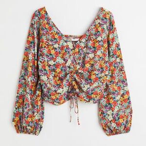 H&M Floral Women's Medium Cropped blouse